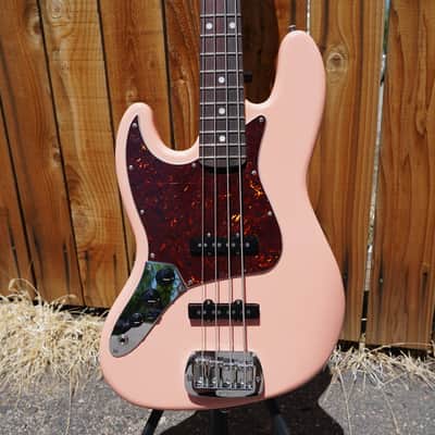 G&L USA JB Sunset Coral Left Handed 4-String Electric Bass Guitar w/ Black Tolex Case (2022) image 5