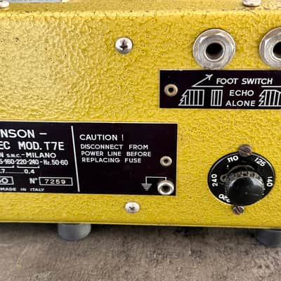 Binson Echorec 2 T7E Vintage Tube Delay Echo Gold image 9