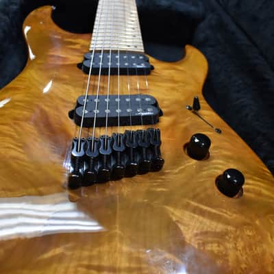Legator Ninja 200 SE Fanned Fret 7 String 2016 - Walnut image 7