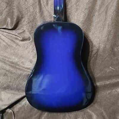 FLORAL HAND-PAINTED DARK PURPLE CLASSICAL GUITAR 30" image 24