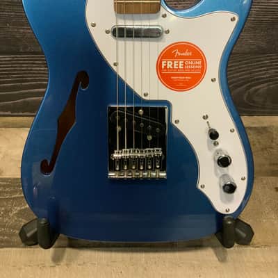 Squier Affinity Series Telecaster Thinline - Lake Placid Blue image 2