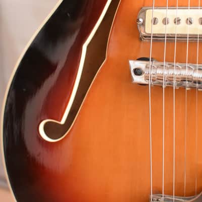 Astro Semi Acoustic – RARE 1960s German Vintage Archtop Jazz Guitar Gitarre Hopf image 16