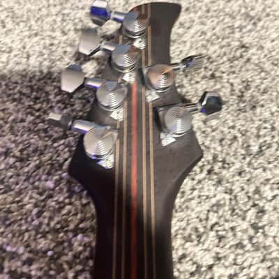 Halo INVERTED 6-string Multi-Scale (Fanned Fret) Guitar with Bare Knuckle Juggernaut Pickups Hipshot Bridge Inverted 2024 - Marble image 9