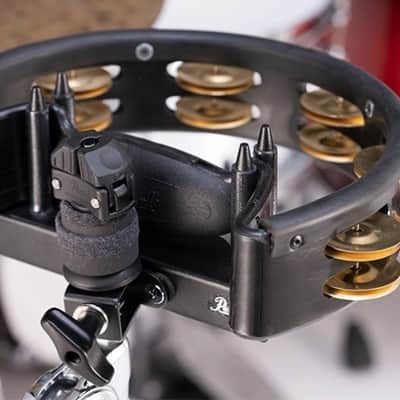 Pearl PTM-10GHX Quickmount Tambourine with Brass Jingles image 5