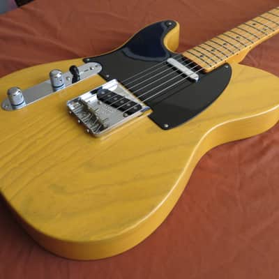 Lefty, Left Handed Fender American Vintage ‘52 Telecaster Reissue, Maple Fretboard, Butterscotch Blo image 6