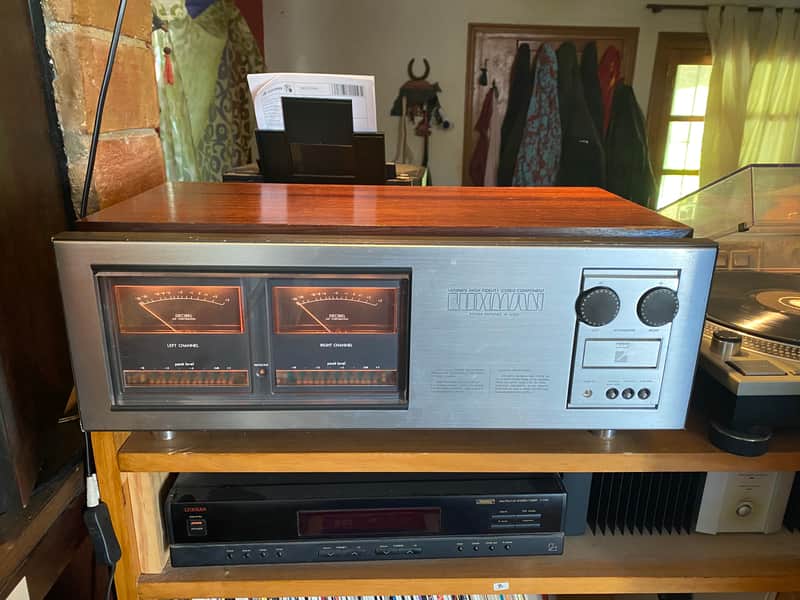 Luxman M-6000 1975 silver face image 1