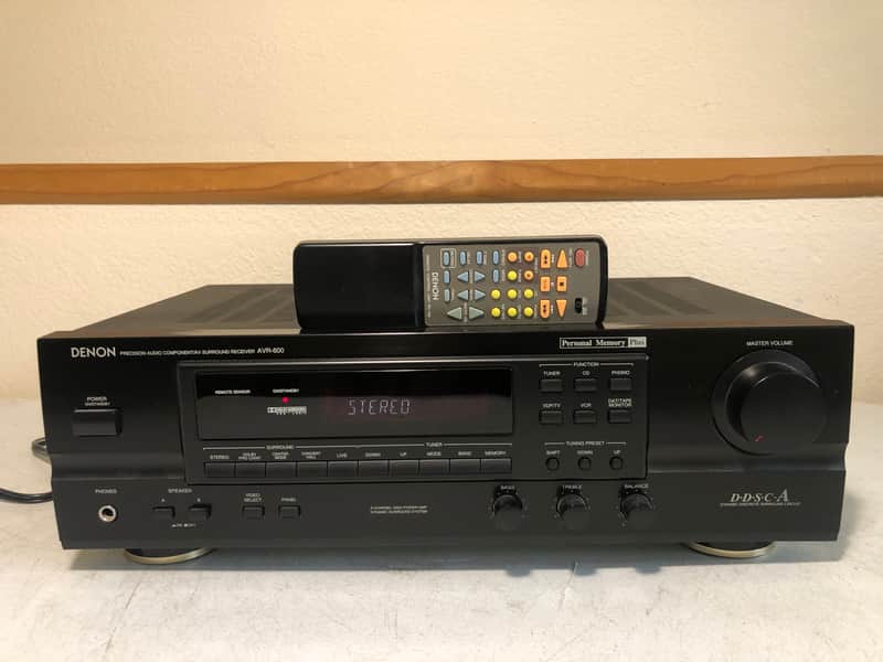 Denon AVR-600 Receiver HiFi Stereo Budget Audiophile Phono 5.1 Channel Vintage image 1