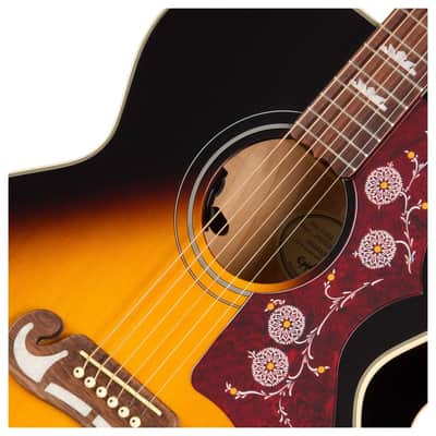 Epiphone J-200 Studio Electro Acoustic Guitar; Vintage Sunburst image 3