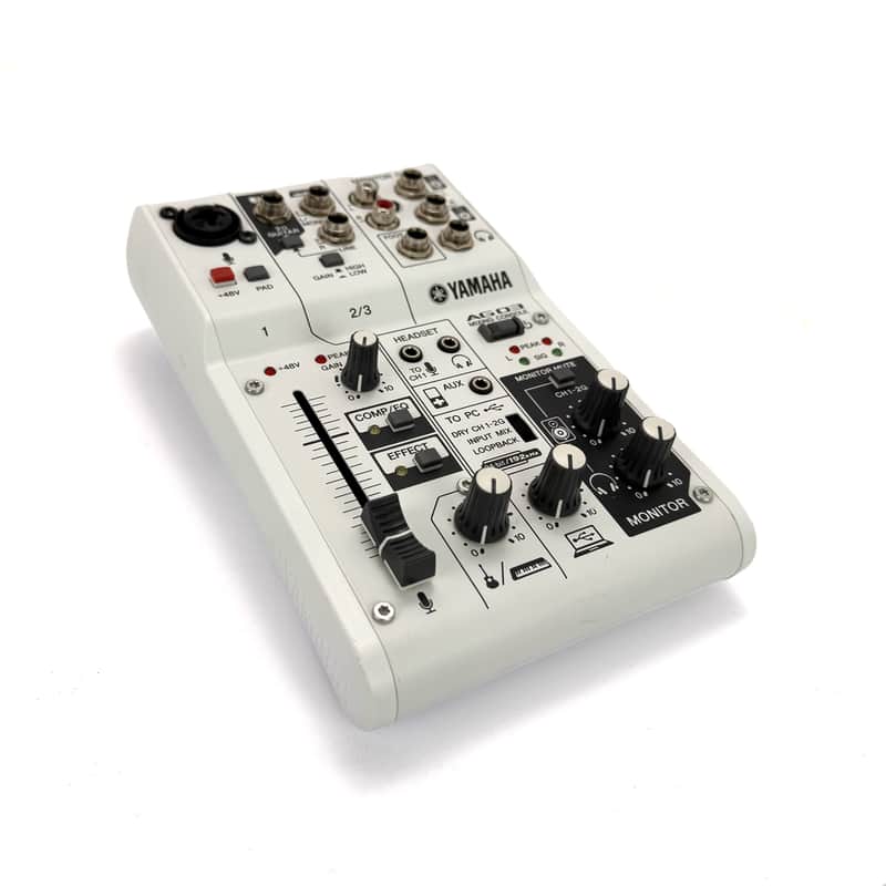 Yamaha AG03 MK2 WH USB 2.0 Mixer/Audio Interface, White image 1