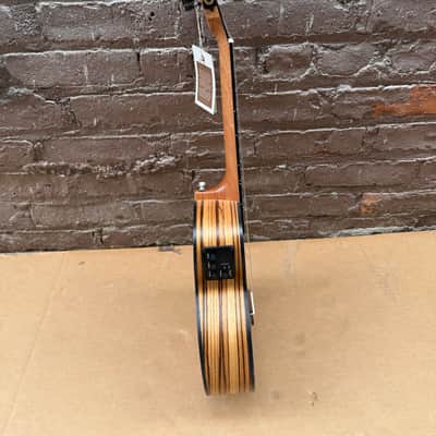 Caramel "Melts in my Heart" Acoustic-Electric Handcrafted Zebrawood Ukulele (Used - Good Condition) image 18