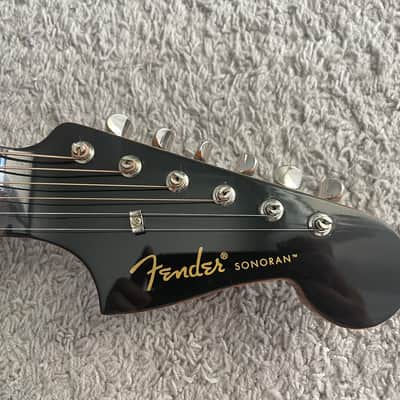 Fender Sonoran SCE BK California Series Black Acoustic Electric Guitar + Gig Bag image 6
