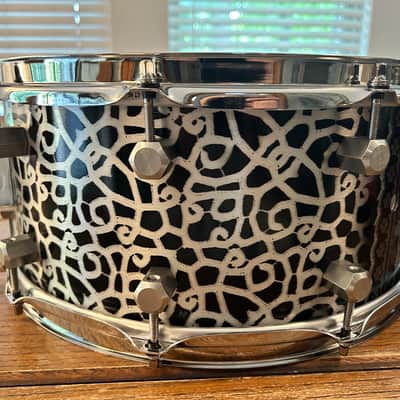 Honest Abe Instruments 3mm Aluminum Shell Custom Snare Drum 6.5x14 - 2025 Paisley-Esque Lacquer finish image 7