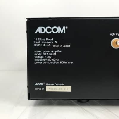 Adcom GFA 545 II High Current Power Amplifier image 7