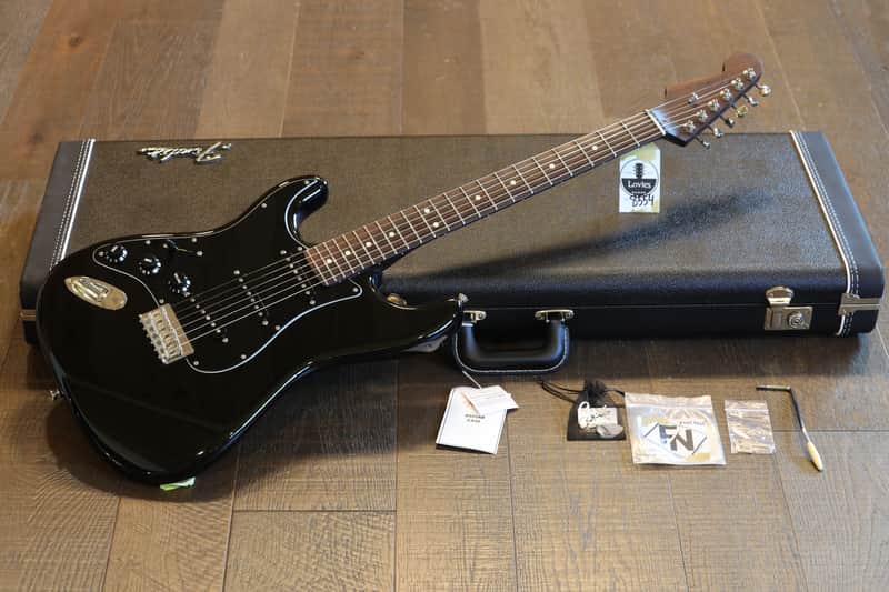 Lefty! 2022 Fender Mod Shop Stratocaster Electric Guitar Rosewood Neck Black + OHSC