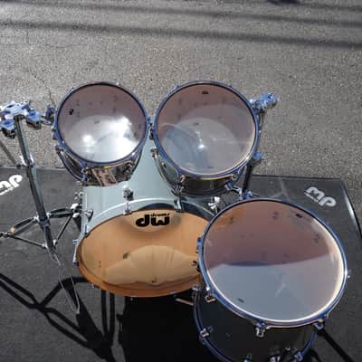 DW Design Series Steel Gray  Lacquer 4pc Maple Shell Pack |Drum City Store Demo image 7