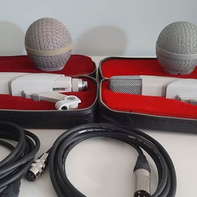 Set of 2x Sennheiser MD 421-N Cardioid Dynamic Microphones 1960s - 1980s - White image 2