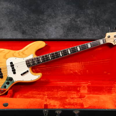1973 Fender Jazz Bass - Natural - Rosewood Board - OHSC image 2