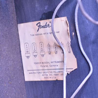 Fender Princeton Reverb Combo Vintage 1967 Blackface Freshly Serviced w FAST Same Day Shipping image 8