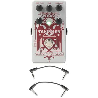 Catalinbread Talisman Plate Reverb Pedal with 3 Patch Cables image 2