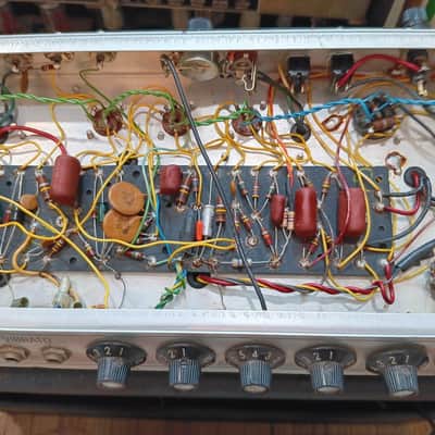Fender Deluxe Reverb "Drip Edge" 2-Channel 22-Watt 1x12" Guitar Combo 1968 - 1969 - Silverface image 13