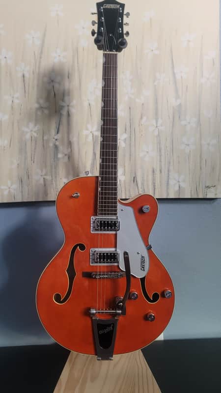 Gretsch G5420T Electromatic Hollow Body with Black Top Filter'Tron Pickups and Bigsby 2013 - 2016 Orange Stain image 1