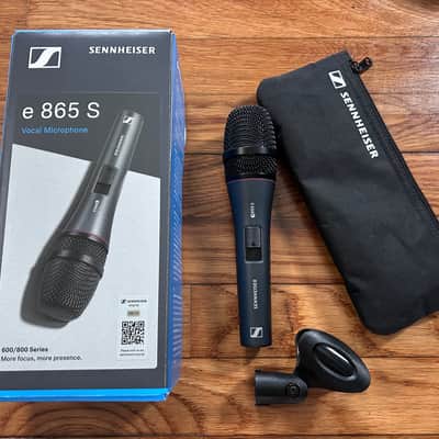 Sennheiser e865S Handheld Condenser Microphone with Switch 1998 - Present - Black image 1