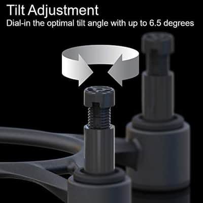 IsoAcoustics Aperta Series Isolation Speaker Stands with Tilt Adjustment: Aperta300 (11.8" x 7.9") Black (Single) image 3