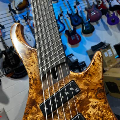 Immagine Ibanez EHB Ergonomic Headless 6-string Multi-scale Antique Brown Stained Low Gloss Auth Dealer! 744 GET PLEK’D! - 3