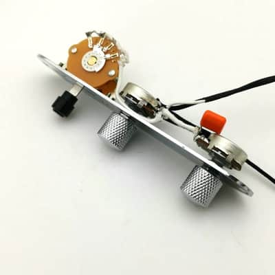 Full Alpha Size Potentiometers orange cap, TELE Guitar Wiring Harness Prewired TELE ASSEMBly Unit image 8