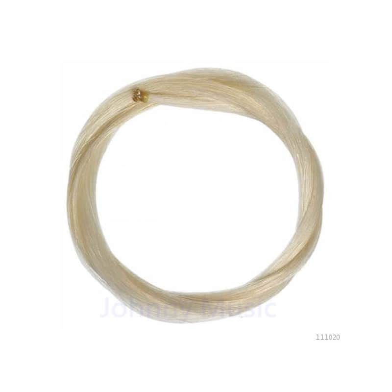 Immagine Top-Grade Hand Selected 30" White Mongolian Horsehair Hank Naturally Refined & Unbleached Standard Violin Viola Bows - 1