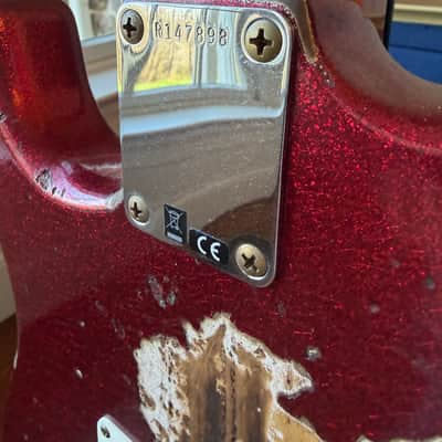 2026 Fender Custom Shop ‘57 Stratocaster SR25 Heavy Relic - Red Sparkle image 12