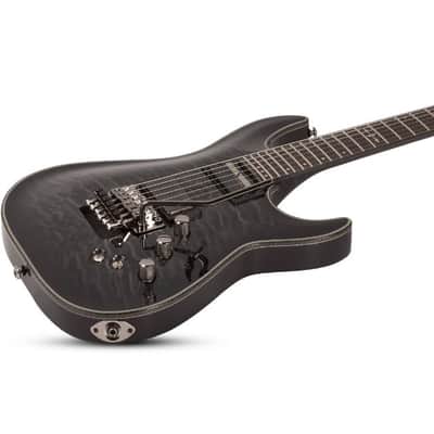 Schecter Hellraiser Hybrid C-1 FR S Electric Guitar, Trans Black Burst image 3