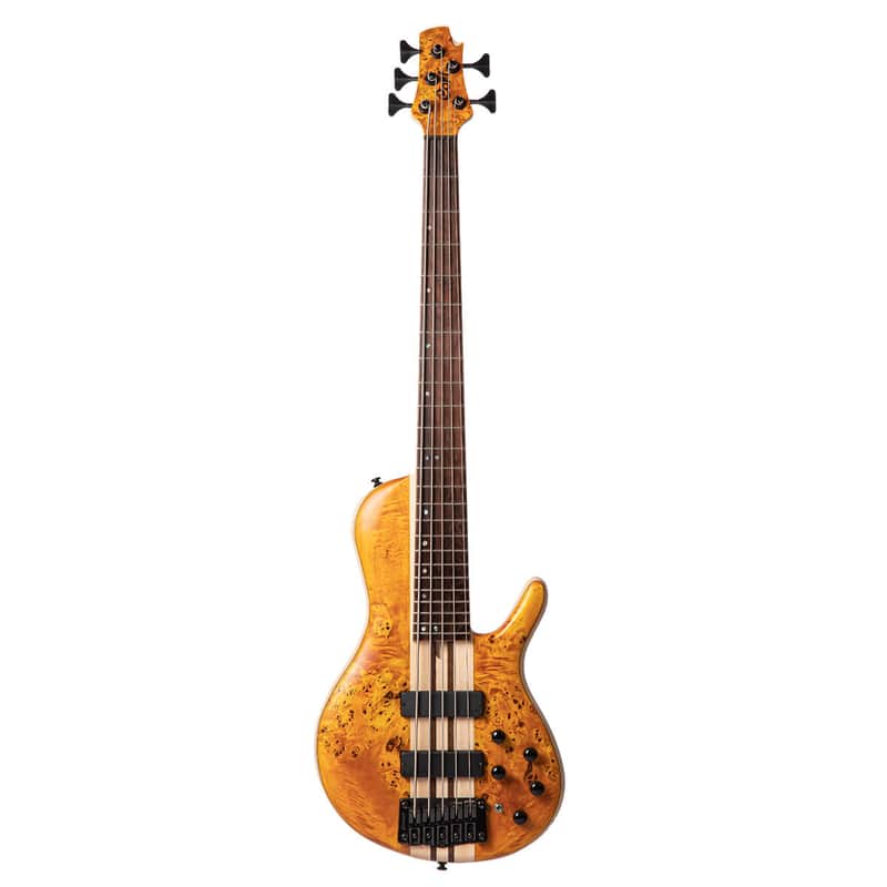 Cort A5 Plus SC | 5-String Bass Guitar. Amber Open Pore. New with Full Warranty! image 1