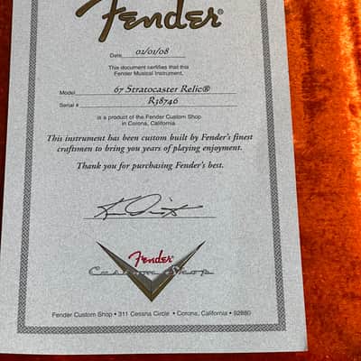 Fender Custom Shop ’67 Relic Masterbuilt Mark Kendrick 2008 - Sunburst image 3