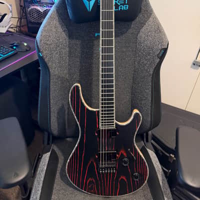 Mayones Regius 6 Monolith Black PorRed Matt 2019 - Red Grain image 8