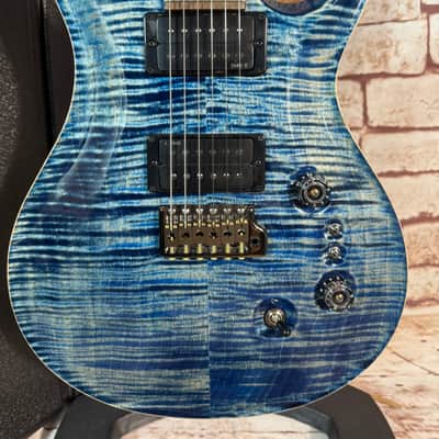 PRS Custom 24-08 Wood Library - 10 Top- Stainded Neck - Ziricote FB-Black Smoked HW -DMO- PS-Indigo- LTD. image 2