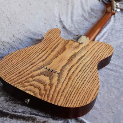 Build to order GB Liuteria Traditional Tele Semi Hollow fuchsia mapple and resin image 16