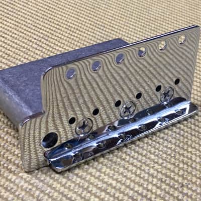 Left Handed Fender Stratocaster 2 1/16" Spacing Tremolo Bridge Block And Plate