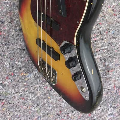 Fender Jazz Bass 1966 - Sunburst Dot and Binding image 6