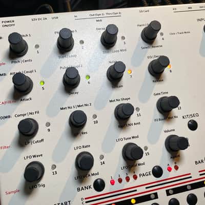 JoMox Alpha Base Analog Drum Synthesizer 2017 - Present - White / Natural image 3