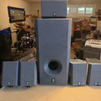 Yamaha SW-P201 Subwoofer + 5 Satellite Speakers NX-C220 Working Well 🔥🎶 image 2