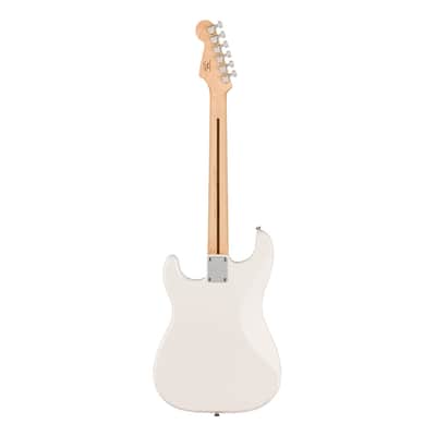 Squier Sonic Stratocaster HT - Arctic White w/ Maple FB image 8