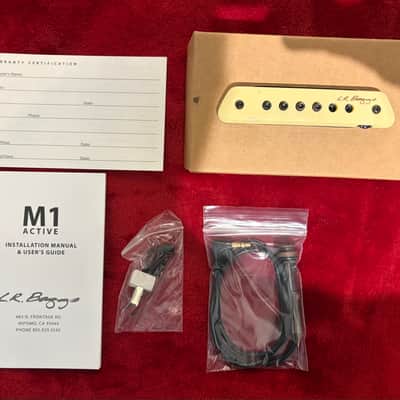 LR Baggs M1A Active Soundhole Pickup with Volume Control 2010s - White image 1