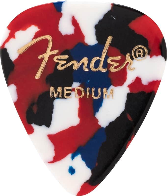 Fender 351 Classic Celluloid Medium Picks (12) - Confetti, 198-0351-350-12 image 1