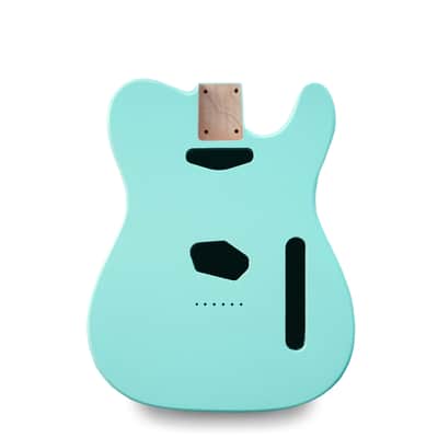 Telecaster Guitar Body - Daphne Blue Vintage Nitro Satin- 2 Piece American Alder image 1