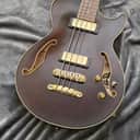 2012 Ibanez AGB200 Artcore Series Bass 4 String Semi-Hollow Electric Bass - Transparent Brown + Gig Bag