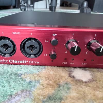 Focusrite Clarett+ 8Pre USB-C Audio Interface 2021 - Present - Red image 5