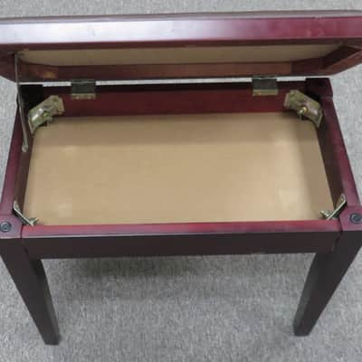 CPS Imports Walnut Piano Bench with Storage image 10