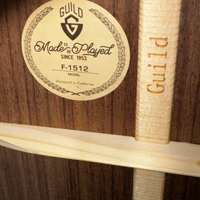 GUILD F-1512 Natural 12 String Jumbo w/ Premium Gig Bag image 6