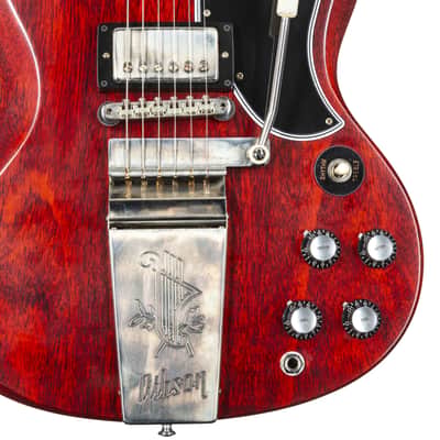 Gibson 1964 SG Standard Reissue with Maestro Vibrola Cherry Red #505044 - Custom Electric Guitar image 8